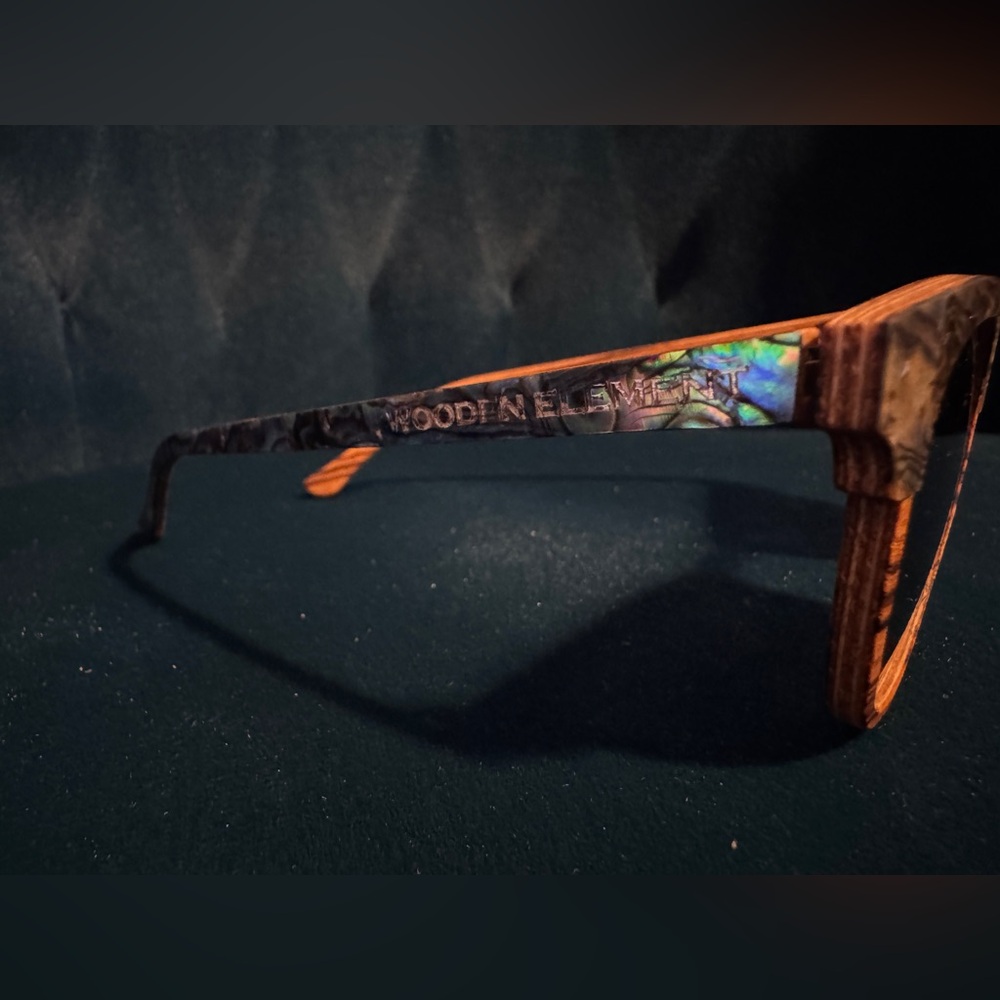 NWT Wooden Elements Abalone Shell Maple Casablanca Sunglasses Every Pair Unique - Picture 3 of 7